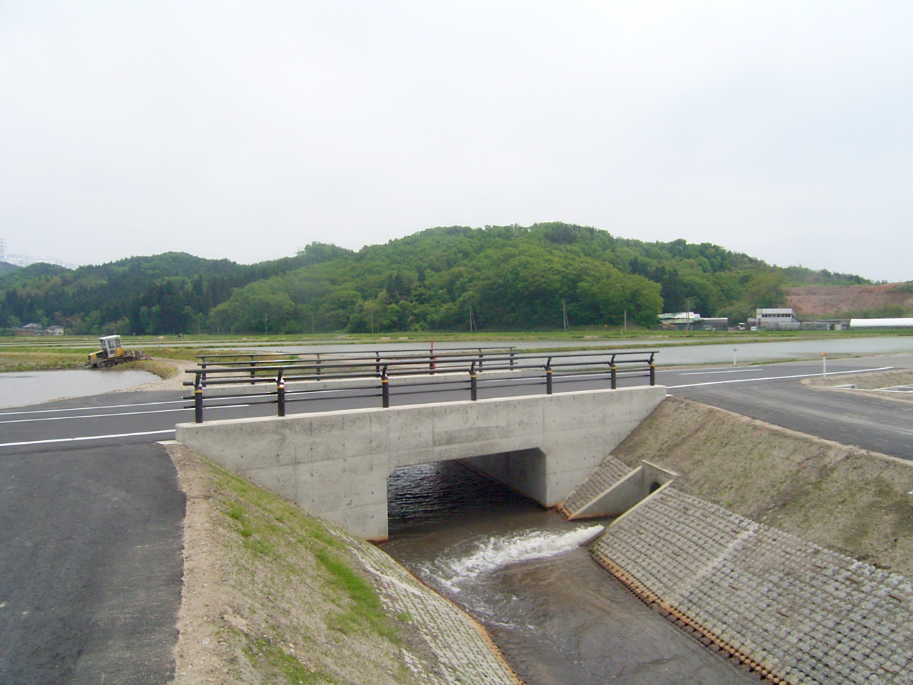 坂井川右岸地区　県道横断工事（新潟県新発田地域振興局）