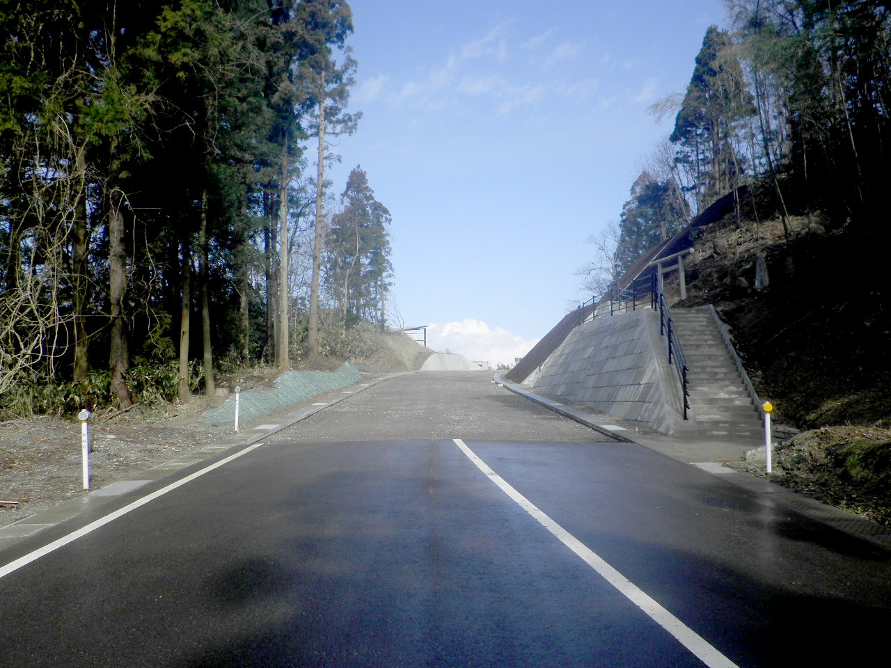 下長橋上館線横岡拡幅工事（新潟県新発田地域振興局）