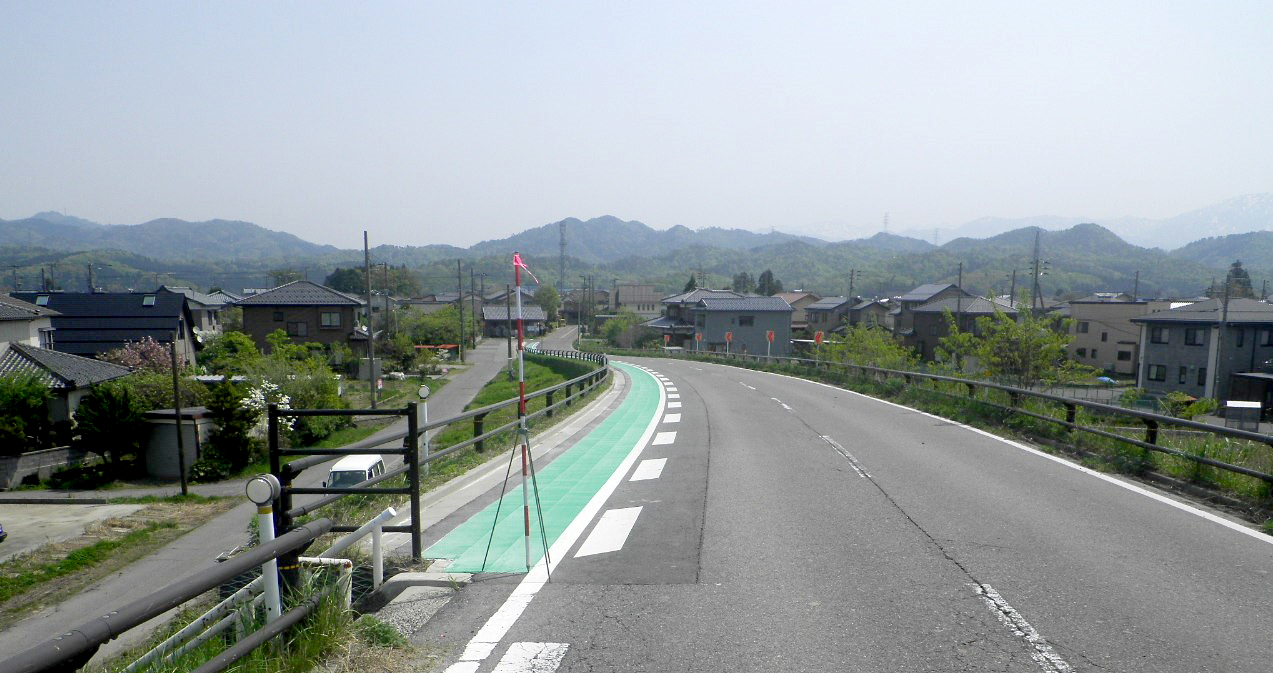 押廻加治線　路肩拡幅工事（新潟県新発田地域振興局）